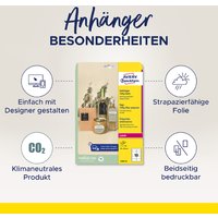 AVERY Zweckform Anhänger, Folie, matt, 90 x 50 mm, weiß