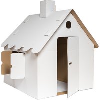 SMARTBOXPRO Spielhaus, aus Wellpappe, weiß