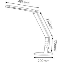 Hansa LED-Tischleuchte , Vario Plus, , weiß