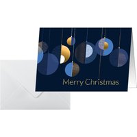sigel Weihnachtskarte , Graphic Christmas balls, , DIN A6 quer