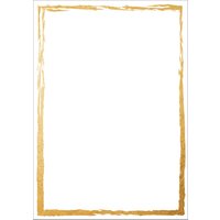 sigel Design-Papier , Golden frame, , DIN A4, 200 g/qm