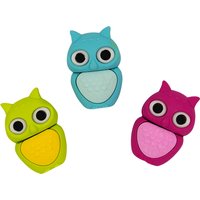 WEDO Kunststoff-Radierer Eule , LULU, , farbig sortiert