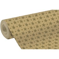 Clairefontaine Weihnachts-Geschenkpapier , Sterne gold,
