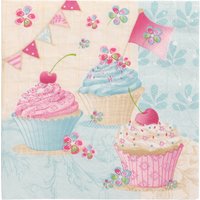 PAPSTAR Motiv-Servietten , Birthday Cup Cakes, , 330 x 330 mm