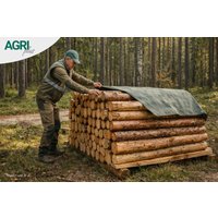 dm-folien Holzabdeckplane, (B)1,5 x (L)6 m, grün, 610 g/qm