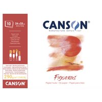 CANSON Zeichenpapierblock , Figueras, , 500 x 700 mm, 290 g/qm