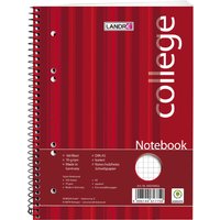 LANDRÉ Notebook , college, DIN A5, 160 Blatt, kariert