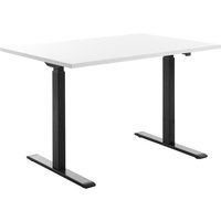 Topstar Sitz-/Steh-Schreibtisch, (B)1.200 mm, schwarz/weiß