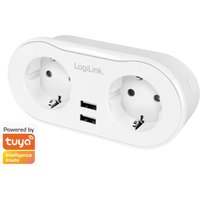 LogiLink Wi-Fi Smart Plug Adapterstecker, 2-fach + 2x USB
