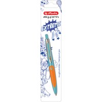 herlitz Druckkugelschreiber my.pen, türkis/orange