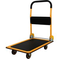 pavo Stahl-Plattformwagen, Tragkraft: 300 kg, schwarz/orange