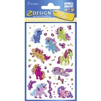 ZDesign KIDS Glitter-Sticker , Einhorn, , bunt
