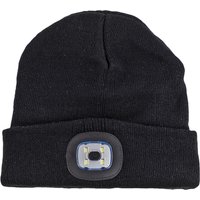 IWH Strickmütze mit LED-Licht, schwarz