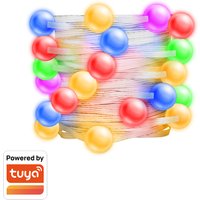 LogiLink Wi-Fi Smart RGB-Lichterkette mit Fernbedienung, 3 m