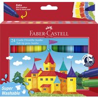 FABER-CASTELL Fasermaler JUMBO Superwashable, 24er Etui FABER-CASTELL Fasermaler JUMBO Superwashable, 24er Etui