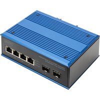 DIGITUS Industrial Gigabit Ethernet PoE Switch, 4+2 Port