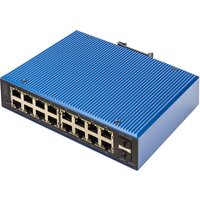 DIGITUS Industrial Gigabit Ethernet Switch, L2 managed, 16+2