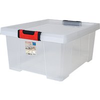 EDA Aufbewahrungsbox CLiPSTOCK, 30 Liter, PP, transparent