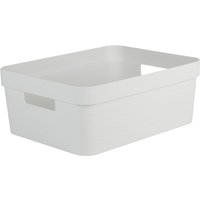 EDA Aufbewahrungsbox STONE, 6 Liter, PP, weiß