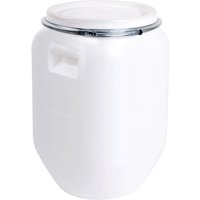 EDA Aufbewahrungs-Fass, 50 Liter, Kunststoff, weiß