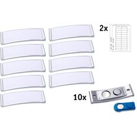 AVERY Zweckform Namensschild, 68 x 22 mm, silber, 10er Set