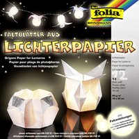 folia Origami-Lichterpapier, 300 x 300 mm, weiß folia Origami-Lichterpapier, 300 x 300 mm, weiß