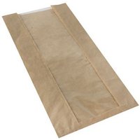 PAPSTAR Sichtstreifenbeutel , pure, , 300 x 160 x 60 mm, braun