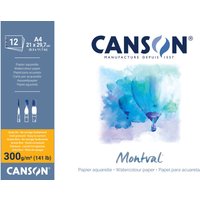 CANSON Aquarellblock , Montval, , 420 x 594 mm, 300 g/qm