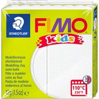 FIMO kids Modelliermasse, ofenhärtend, glitter-weiß, 42 g