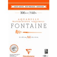 Clairefontaine Aquarellblock FONTAINE, satiniert, DIN A3