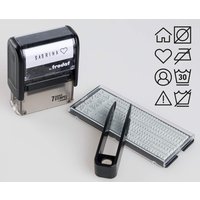 trodat Textilstempel-Set , 7 Sachen Stempel, , schwarz