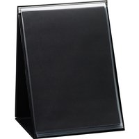 rillstab Tisch-Flipchart, A4 quer, schwarz, inkl. 20 Hüllen