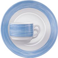 Esmeyer Arcoroc Kaffeetasse BRUSH, 0,19 l, blau/weiß