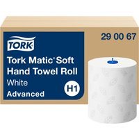 TORK Matic Handtuchrolle, 2-lagig, weiß/grau, 150 m