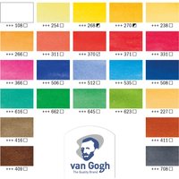 ROYAL TALENS Van Gogh Holzkasten-Set Aquarell, 24er Set