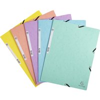 EXACOMPTA Eckspannermappe Aquarel, A4, Karton, pastellblau