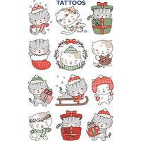 ZDesign KIDS Weihnachts-Tattoos , Katzen,