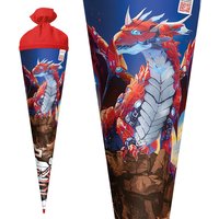 ROTH Motiv-Schultüte , Robo Drache, , rund, 700 mm, Folie