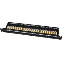 LogiLink 19, Patch Panel Kat. 6A, ungeschirmt, 24 Port, 1 HE
