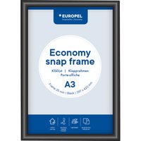 EUROPEL Plakatrahmen Economy, DIN B2, 25 mm, schwarz