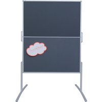 FRANKEN Moderationstafel PRO, klappbar, Filz grau