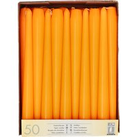 STARPAK Leuchterkerzen, 22 mm, orange, 50er Pack