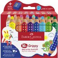 FABER-CASTELL Dreikant-Buntstift Grippy, 16er Kartonetui
