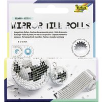 folia Spiegelstein-Rolle , Mirror Tile Rolls, , Gr. S, silber