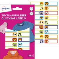 AVERY Textil-Etiketten, 13 x 45 mm, Tiere
