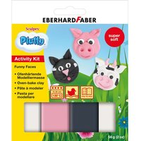 EBERHARD FABER Modellier-Set Pluffy , Funny Faces,