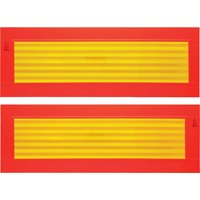 IWH Heckwarntafel für Anhänger, 565 x 195 mm, gelb/rot