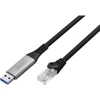 DIGITUS USB 3.2 Ethernet-Kabel, USB-A - RJ45 Stecker, 10 m