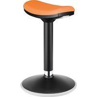 LogiLink Sitz-Steh-Hocker, höhenverstellbar, schwarz/orange