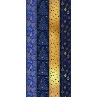 Clairefontaine Weihnachts-Geschenkpapier , Azurite,